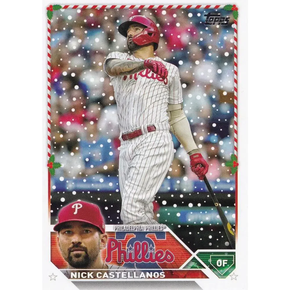 2023 Topps Holiday Nick Castellanos H55 Philadelphia Phillies